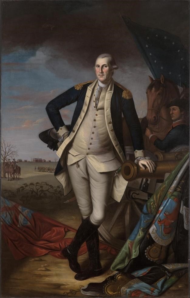 George Washington at the Battle of Princeton portrait