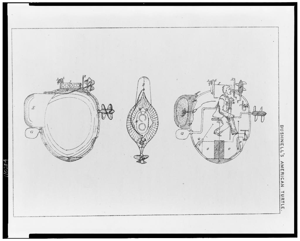 Bushnell Turtle submarine