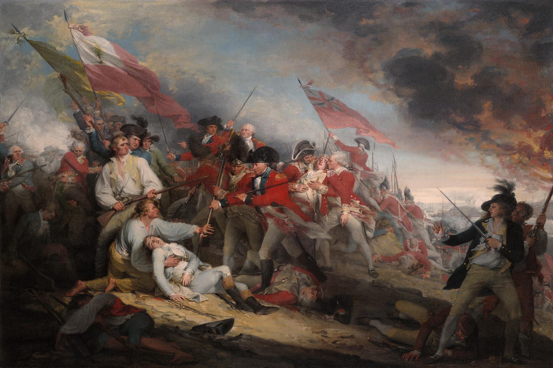 The Battle of Bunker Hill painting