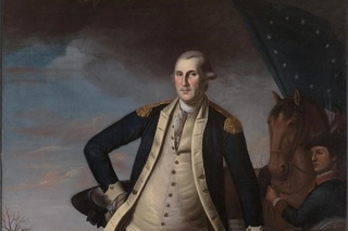 George Washington at the Battle of Princeton portrait