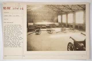 Historic photograph of Yale Artillery Hall